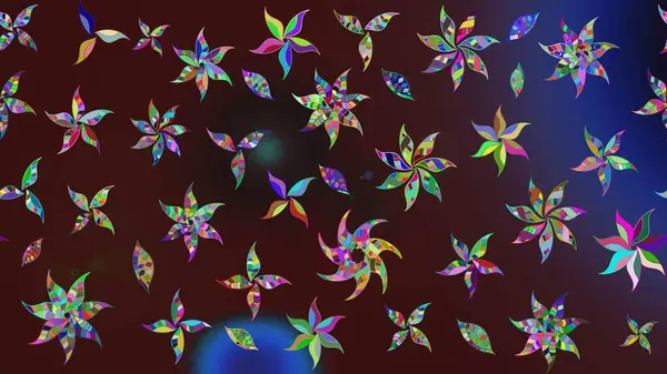 Çiçek buketleriyle klasik bir eskiz şekli. Raster illüstrasyonu. Kahverengi renklerde.