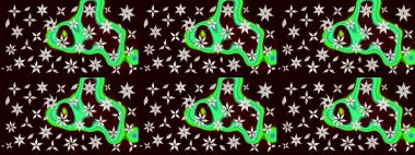 Sevimli çiçek raster deseni. Siyah renkli çiçekler. Sketch Colour Spring Theme eskiz kalıbı. Düz Çiçek Elementleri Tasarımı.