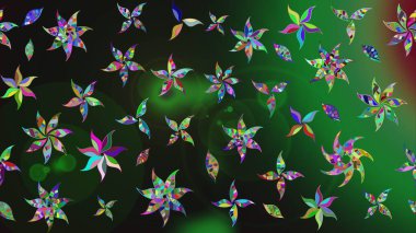 Yumuşak, bahar çiçekli arka plan. Çiçekli karalama şeklinde Raster çiçek deseni. Gri renkli çiçekler.