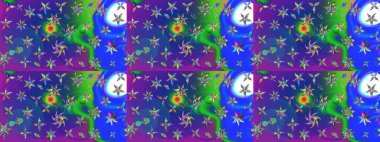 Çiçek arkaplanlı soyut zarafet eskiz deseni. Raster Güzel kumaş deseni.