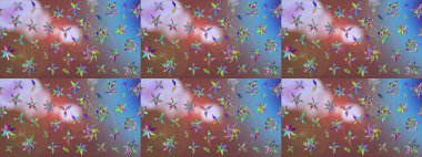 Kahverengi renklerde. Raster illüstrasyonu. Anti-stres için Raster soyut şablon sayfası.