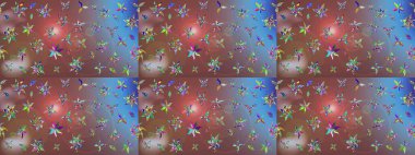 Moda baskısı. Suluboya desenli çiçek deseni. Ton halinde. Çiçeğin suluboya çizimlerinin mükemmel deseni. Dekorasyon ve tasarım için güzel desen.