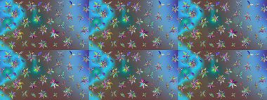 Yazdır. Güzel kumaş deseni. Renkli Yaz Temalı eskiz kalıbı. Güzel eskiz şekli. Düz Çiçek Elementleri Tasarımı. Raster çiçekli arka plan.