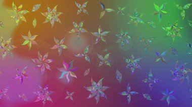 Raster illüstrasyonu. Güzel kumaş deseni. Bahar çiçekli güzel bir çiçek deseni..