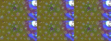 Renkli Bahar Teması eskiz kalıbı. Kahverengi renkli çiçekler. Düz Çiçek Elementleri Tasarımı. Çiçek desenli eskiz, yaz çiçekleri..