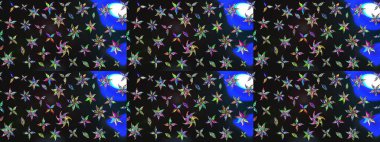 Çiçek deseni. Raster illüstrasyonu. Chichi 'nin kumaş kalıbını çiz. Renkli Bahar Teması eskiz kalıbı. Düz Çiçek Elementleri Tasarımı.