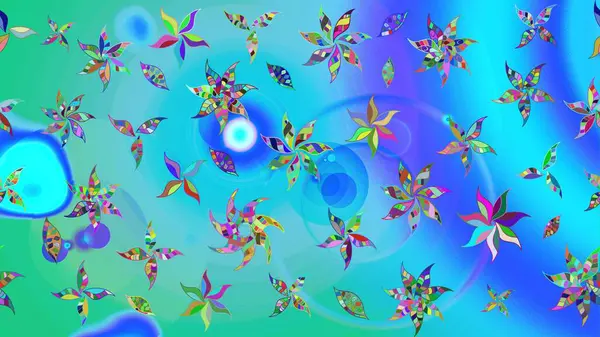 Organik elementler. Suluboya etkisi. Raster deseni. Botanik çizim deseni.