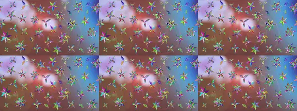 Kahverengi renklerde. Raster illüstrasyonu. Anti-stres için Raster soyut şablon sayfası.