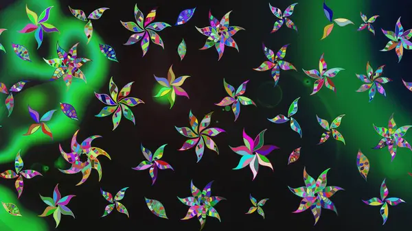 Parlak renkli çiçekleri ve gri renkli yaprakları olan harika bir çiçek deseni. Halk tarzı. Moda baskıları için zarif bir şablon. Modern çiçek arkaplanı.