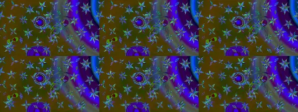 Raster illüstrasyonu. Kumaş, tekstil, duvar kağıdı baskısı için. Eskiz geçmişi. Eski usul. Tomurcukları papatya çiçekleri olan sevimli bir çiçek deseni. Miles Fleur, dandik süs.