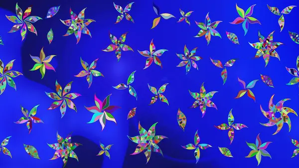 Eski usul. Raster illüstrasyonu. Kumaş, tekstil, duvar kağıdı baskısı için. Eskiz geçmişi. Tomurcukları çiçek olan sevimli bir çiçek deseni. Raster..