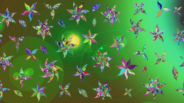 Eski usul küçük çiçekli şirin bir eskiz deseni. Moda arka planında parlak buketler. Raster illüstrasyonu. Kumaş, duvar kâğıdı ve kağıda yazdırmak için gelişen arkaplan.