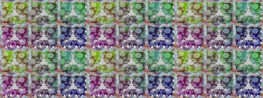 Tarafsız ve yeşil renklerde çiçekler. Çiçeksiz desenli arka plan. Tişört baskısı için çiçek boyama rasteriName.