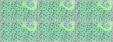 Tropikal kelebek deseni mavi ve yeşil renklerde. Raster illüstrasyonu. Çiz, çiz, çiz. Kelebek görüntüsü. Basit bir şekilde.