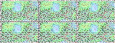 Raster illüstrasyonu. Çiz, çiz, çiz. Tropikal kelebek deseni mavi ve yeşil renklerde. Basit bir şekilde. Kelebek resmi..