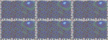 Soyut renkli güzel kelebek. Raster illüstrasyonu. Kusursuz bir geçmişi var. Mavi ve kahverengi renkler üzerine resim.