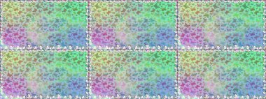 Tarafsız ve mavi renkli bir resim. Kelebekli Raster çiçeksiz desen. Kağıt, kumaş ve ambalaj için uygun.