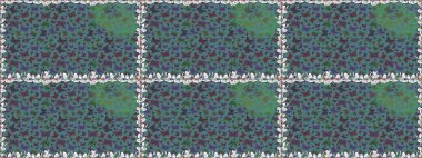 Kelebeklerle parlak, pürüzsüz bir desen. Raster illüstrasyonu. Moda Kumaşı Tasarımı. Mavi ve gri renkte resim.