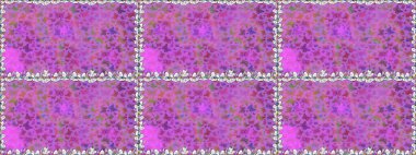 Raster. Kusursuz. Menekşe ve pembe arkaplan üzerine bir resim. Kelebek deseni. Kumaş, tekstil, baskı ve davet için desen.