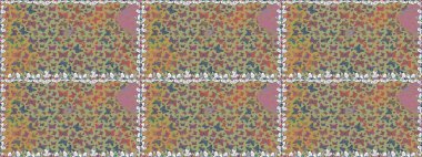 Elle çizilmiş sevimli, kızsı, pürüzsüz bir şekil. Sonsuz. Tekrarlanan kelebekler. Raster illüstrasyonu. Çizim, karalama, karalama.