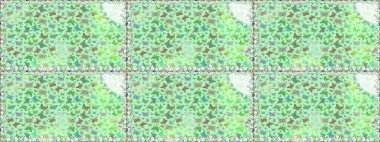 Tarafsız ve yeşil renklerde Raster Arkaplan. Renkli Kelebeklerle Bahar Arkaplanı. Kart, Davetiye ve Yazdırma için Şirin Kadınsı Desen. Güzel Kelebek Siluetleriyle Moda Dekorasyonu.