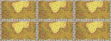 Böceklerle kusursuz bir arka plan. Kıyafetler, erkekler, kızlar ve duvar kağıtları için soyut, pürüzsüz desen. Boyama kitabı için uçan farklı güzel kelebekler. Raster illüstrasyonu.