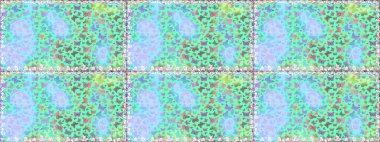 Klasik tarzda hem de. Elin kusursuz deseni suluboya desenli siluet kelebekleri. Mavi ve nötr renklerde illüstrasyon. Raster illüstrasyonu.