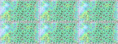 Raster illüstrasyonu. Fantezi sevimli illüstrasyon. Erkekler, kızlar, elbiseler, duvar kağıtları için soyut, pürüzsüz desen. Mavi ve nötr arkaplandaki suluboya kelebeklerin.