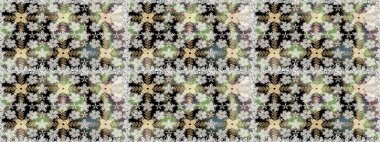 Raster desen. Fantezi kumaş deseni. Çiçekler, suluboya ile sorunsuz çiçek desenli.