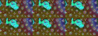 Tekstil, kumaş, kapaklar, duvar kağıtları, baskı, naylon, koleksiyon defteri, örgü, dekupaj için güzel bir eskiz. Küçük yeşil çiçeklerle oldukça kaliteli besin torbası deseni.