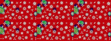 Nazikçe, güzel çiçek arkaplanı. Çiçekli karalama şeklinde Raster çiçek deseni. Kırmızı renkte çiçekler.