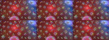 Raster çiçek izi. Raster Yumuşak kumaş deseni. Klasik taslak çizimi. Çiçek rengi eskiz deseni.