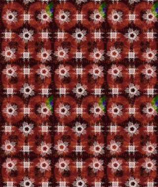 Güzel bir kış süsü. Raster kahverengi, kırmızı ve nötr kar tanelerinden izole edilmiş. Renkli kar taneleri Raster illüstrasyonu.