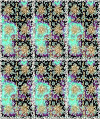 Eskiz kalıbı altın elementler. Tarafsız renklerde Royal retro. Raster illüstrasyonu. Altın şablon. Kart, duvar kağıdı, ambalaj ve tekstil için klasik tasarım. Çiçeksel klasik doku.