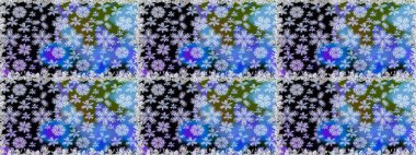 Raster deseni. Çiçekler, suluboya ile dikişsiz çiçek deseni. Küçük çiçek Güzel Çiçek desen.