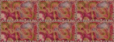 Raster illüstrasyonu. El çizimi. Çiçekler, dallar, bitkiler ve çiçekler. Güzel kumaş deseni.