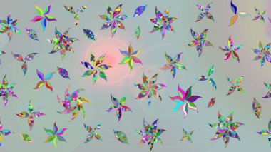 Eski usul küçük çiçekli şirin bir eskiz deseni. Kumaş, duvar kağıdı ve kağıt üzerine baskı yapmak için gelişen arka plan. Raster illüstrasyonu. Moda arka planında parlak buketler.