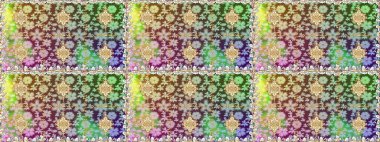 Tarafsız renklerde grafiksel modern kusursuz desen. Kusursuz raster arka plan. Kusursuz çiçek deseni. Duvar kâğıdı barok, İspanyol kumaşı.