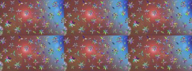 Moda baskısı. Dekorasyon ve tasarım için güzel bir desen. Suluboya desenli çiçek deseni. Çiçeğin suluboya çizimlerinin mükemmel deseni. Ayarlanmış.