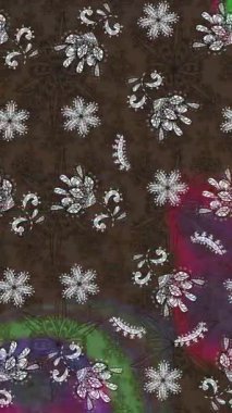 Renkli unsurlarla hareketli arka plan görüntüleri. Çiçekler. Eski model. Bayrak tarzı. Video kaydı. Şablon. Döngü. Kusursuz..