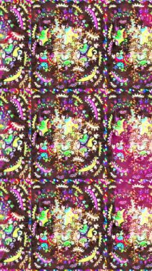 Renkli unsurlarla hareketli arka plan görüntüleri. Çiçekler. Eski model. Bayrak tarzı. Video kaydı. Şablon. Döngü. Kusursuz..