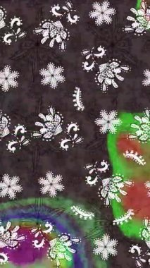 Renkli unsurlarla hareketli arka plan görüntüleri. Çiçekler. Eski model. Bayrak tarzı. Video kaydı. Şablon. Döngü. Kusursuz..