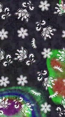 Renkli unsurlarla hareketli arka plan görüntüleri. Çiçekler. Eski model. Bayrak tarzı. Video kaydı. Şablon. Döngü. Kusursuz..