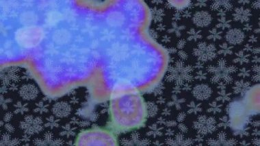 Renkli unsurlarla hareketli arka plan görüntüleri. Çiçekler. Eski model. Bayrak tarzı. Video kaydı. Şablon. Döngü. Kusursuz..