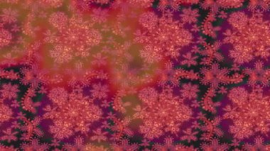 Renkli unsurlarla hareketli arka plan görüntüleri. Çiçekler. Eski model. Bayrak tarzı. Video kaydı. Şablon. Döngü. Kusursuz..