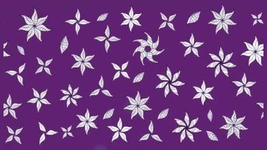 Renkli unsurlarla hareketli arka plan görüntüleri. Çiçekler. Eski model. Bayrak tarzı. Video kaydı. Şablon. Döngü. Kusursuz..