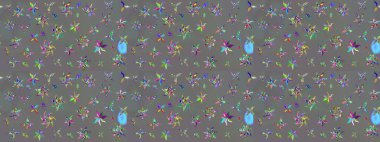 Gri renklerde. Taslak dekoratif arka plan, çiçek mandala. Çiçek. Raster illüstrasyonu.