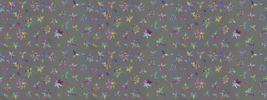 Eski usul. Raster illüstrasyonu. Raster. Tomurcukları çiçek olan sevimli bir çiçek deseni. Eskiz geçmişi. Kumaş, tekstil ve duvar kağıdı baskısı için..