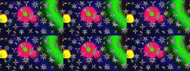 Özgürlük stili Millefleur 'lar. Küçük yabani çiçeklerdeki halk modelini çiz. Tekstil, duvar kâğıdı, kapaklar, yüzey, baskı, hediye paketi, hatıra defteri, dekupaj. Taşralı şıklığı.