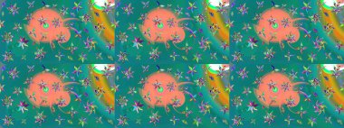 Mavi lale çiçekli Raster eskiz deseni. Paket kağıdı için en iyisi. Doğal kozmetik ürünleri, parfüm, çiçekçi dükkanı için bahar ihalesi tasarımı. Karşılama ya da düğün geçmişi olarak kullanılabilir.